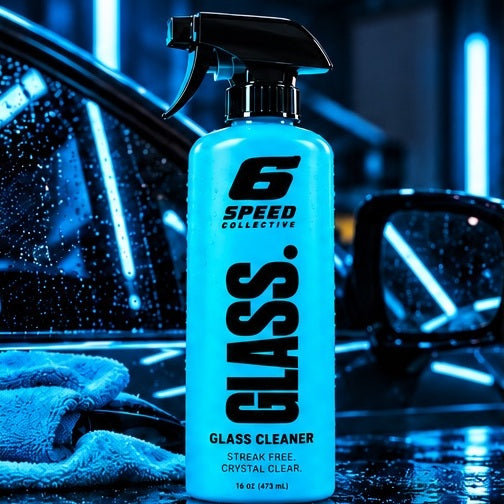 6 Speed Collective GLASS car care bottle concept