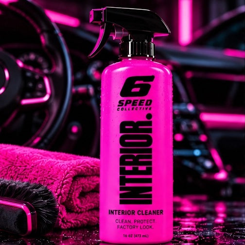 6 Speed Collective INTERIOR car care bottle concept