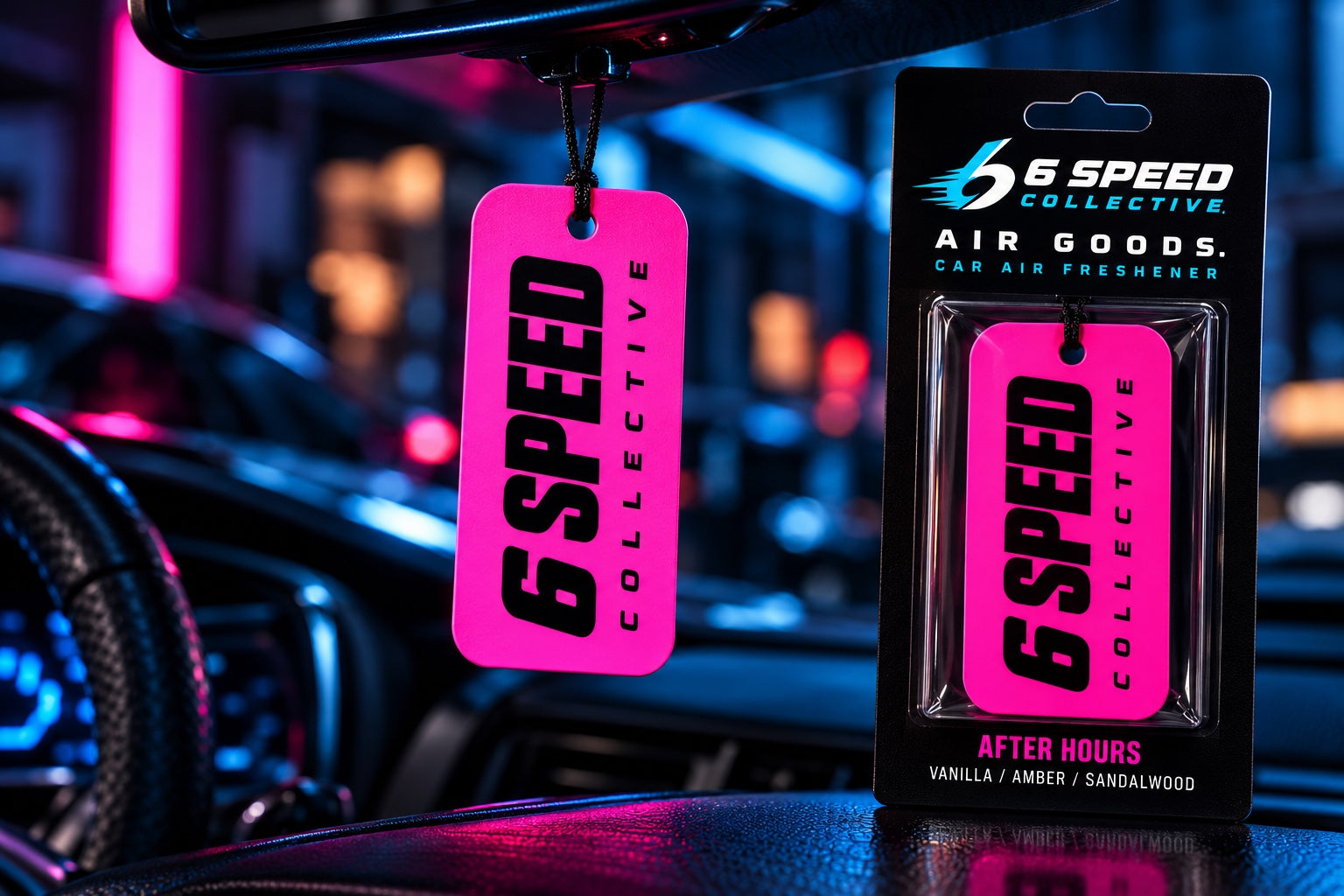 AFTER HOURS hanging car air freshener and packaging concept from 6 Speed Collective