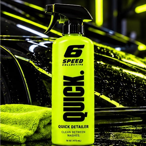 6 Speed Collective QUICK car care bottle concept