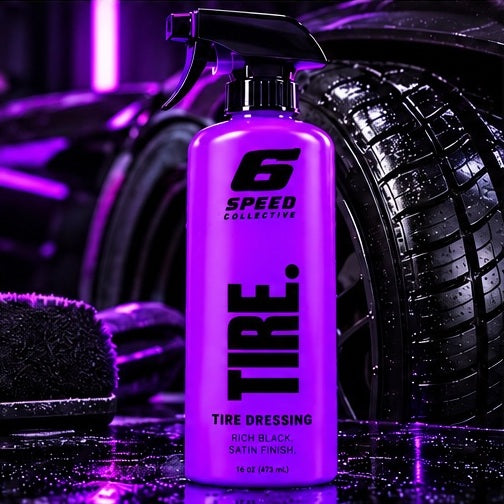 6 Speed Collective TIRE car care bottle concept